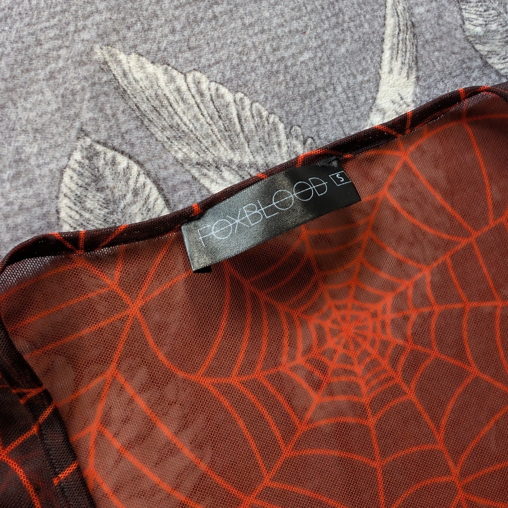 Foxblood Spider Web Dress - Picture 8 of 8